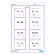 One Step & Two Step Equations Worksheets, with Scaffolding
